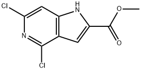 Methyl 4,6-dichloro-5-azaindole-2-carboxylate Structure