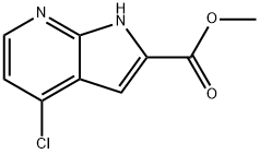 1H-Pyrrolo[2,3-b]pyridine-2-carboxylic acid, 4-chloro-, methyl ester Structure