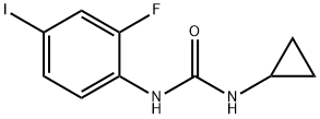 1-cyclopropyl-3-(2-fluoro-4-iodophenyl)urea Structure