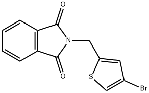 2-(4-BROMO-THIOPHEN-2-YLMETHYL)-ISOINDOLE-1,3-DIONE 结构式