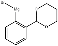 Magnesium, bromo[2-(1,3-dioxan-2-yl)phenyl]- (9CI) Struktur