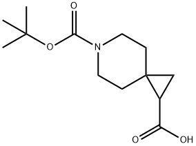 6-(tert-butoxycarbonyl)-6-azaspiro[2.5]octane-1-carboxylic acid(SALTDATA: FREE) Structure