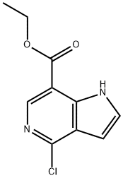 1H-Pyrrolo[3,2-c]pyridine-7-carboxylic acid, 4-chloro-, ethyl ester Structure