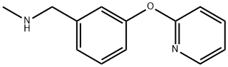 N-甲基-1-(3-(吡啶-2-基氧基)苯基)甲胺,871825-60-4,结构式
