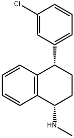 (rac,syn)-4-Deschloro-sertraline Structure