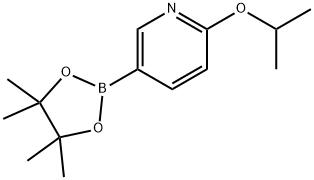 2-イソプロポキシ-5-(4,4,5,5-テトラメチル-1,3,2-ジオキサボロラン-2-イル)ピリジン 化学構造式