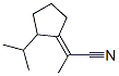 Propanenitrile, 2-[2-(1-methylethyl)cyclopentylidene]- (9CI) Structure