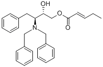 PENT-2-ENOIC ACID (2S,3S)-3-DIBENZYLAMINO-2-HYDROXY-4-PHENYLBUTYL ESTER|