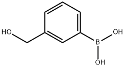 3-(ヒドロキシメチル)フェニルボロン酸 化学構造式