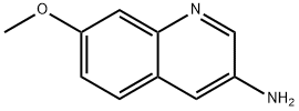 7-メトキシキノリン-3-イルアミン 化学構造式