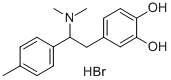 4-(2-(Dimethylamino)-2-(4-methylphenyl)ethyl)-1,2-benzenediol hydrobro mide Struktur