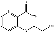 3-(2-hydroxyethoxy)-2-Pyridinecarboxylic acid (HCl salt) Structure