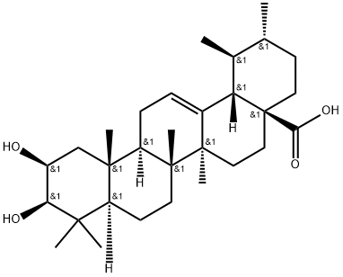 2beta-Hydroxyursolic acid 化学構造式
