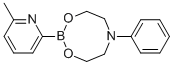 6-Methylpyridine-2-boronic acid N-phenyldiethanolamine ester 化学構造式