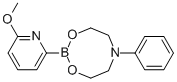 6-Methoxypyridine-2-boronic acid N-phenyldiethanolamine ester Struktur