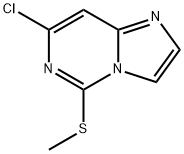 7-chloro-5-(Methylthio)iMidazo[1,2-c]pyriMidine 化学構造式