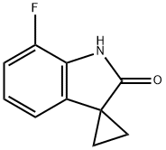7'-フルオロスピロ[シクロプロパン-1,3'-インドリン]-2'-オン 化学構造式
