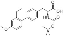 L-2-(BOC-AMINO)-3-(4'-METHOXY-2'-ETHYLBIPHENYL-4-YL)PROPANOIC ACID Struktur