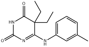 5,5-Diethyl-4-(3-methylphenyl)iminobarbituric acid Struktur