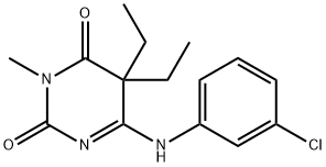 5,5-Diethyl-4-(2-chlorophenyl)iminobarbituric acid Structure
