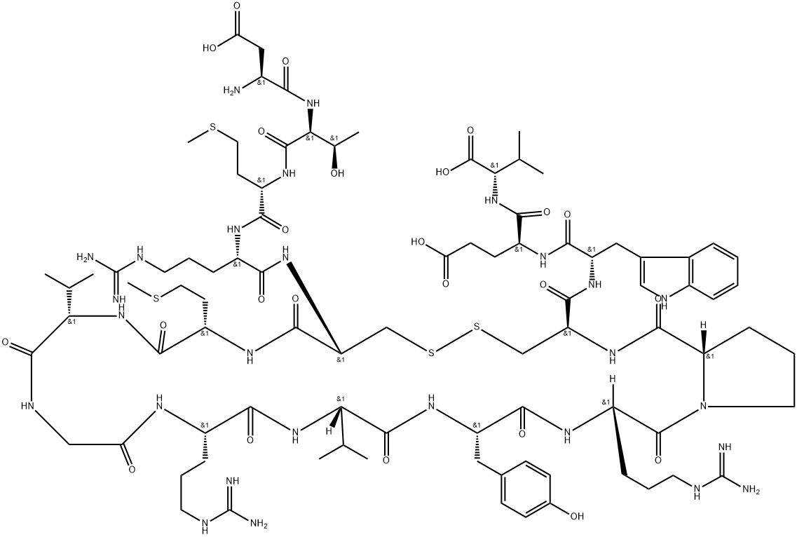 黑色素聚集激素肽,87218-84-6,结构式