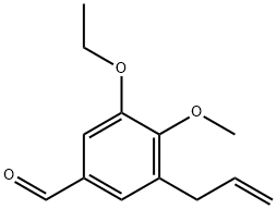 3-烯丙基-5-乙氧基-4-甲氧基苯甲醛, 872183-40-9, 结构式