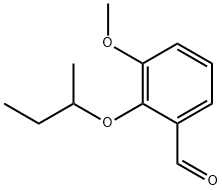 2-SEC-ブトキシ-3-メトキシベンズアルデヒド 化学構造式