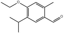 4-乙氧基-5-异丙基-2-甲基苯甲醛 结构式