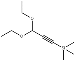3-トリメチルシリルプロパルギルアルデヒドジエチルアセタール 化学構造式