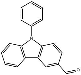 9-フェニル-9H-カルバゾール-3-カルボキシアルデヒド 化学構造式