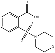 2-(モルホリノスルホニル)安息香酸 化学構造式