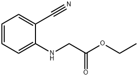 2-(2-氰基苯胺基)-乙酸乙酯, 87223-76-5, 结构式