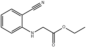 ETHYL 2-(2-CYANOANILINO)ACETATE Structure