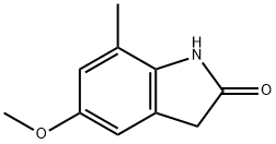 5-甲氧基-7-甲基吲哚啉-2-酮, 87234-52-4, 结构式