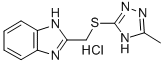 2-(((5-Methyl-4H-1,2,4-triazol-3-yl)thio)methyl)benzimidazole hydrochl oride Structure
