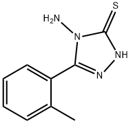 4-アミノ-5-(2-メチルフェニル)-4H-1,2,4-トリアゾール-3-チオール 化学構造式