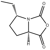 1H,3H-Pyrrolo[1,2-c]oxazole-1,3-dione,5-ethyltetrahydro-,(5S-cis)-(9CI) 结构式