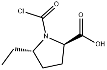 D-Proline, 1-(chlorocarbonyl)-5-ethyl-, trans- (9CI) Structure