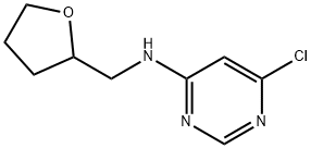 6-Chloro-N-(tetrahydro-2-furanylmethyl)-4-pyrimidinamine Structure