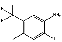 2-碘-4-甲基-5-(三氟甲基)苯胺,872624-68-5,结构式