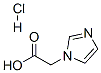 1H-咪唑-1-乙酸盐酸盐, 87266-37-3, 结构式