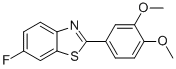 BENZOTHIAZOLE, 2-(3,4-DIMETHOXYPHENYL)-6-FLUORO- Structure