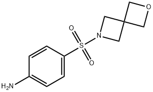 BenzenaMine, 4-(2-oxa-6-azaspiro[3.3]hept-6-ylsulfonyl)- Structure
