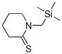2-Piperidinethione,  1-[(trimethylsilyl)methyl]- Structure