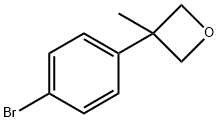 3-(4-ブロモフェニル)-3-メチルオキセタン 化学構造式