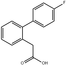 2-BIPHENYL-4'-FLUORO-ACETIC ACID
 Struktur