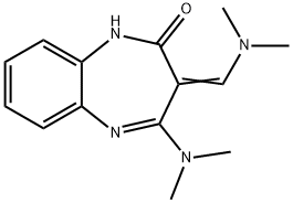 4-(Dimethylamino)-3-((dimethylamino)methylene)-1,3-dihydro-2H-1,5-benz odiazepin-2-one Structure