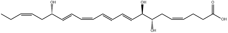 (4Z,7S,9E,11E,13Z,15E,17S,19Z)-7,8,17-trihydroxydocosa-4,9,11,13,15,19-hexaenoic acid Structure