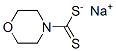 sodium morpholine-4-carbodithioate  Struktur