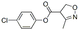 4-Isoxazolecarboxylic  acid,  4-(4-chlorophenyl)-4,5-dihydro-3-methyl-,  (-)- Struktur